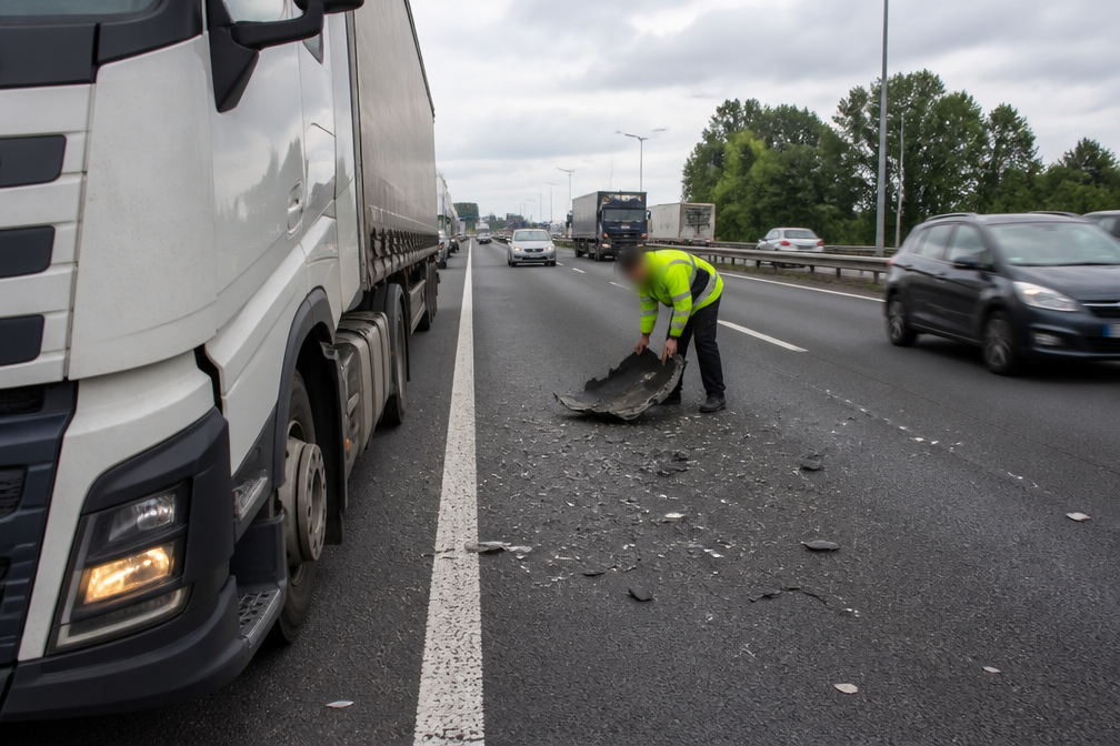Trucker geprezen als held na opruimen brokstukken op snelweg, maar Rijkswaterstaat waarschuwt