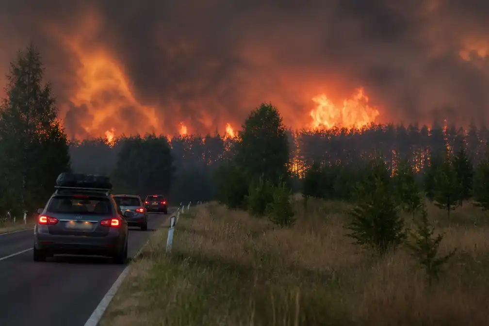 Bosbrand in Nationaal Park Müritz leidt voor tweede nacht tot evacuaties