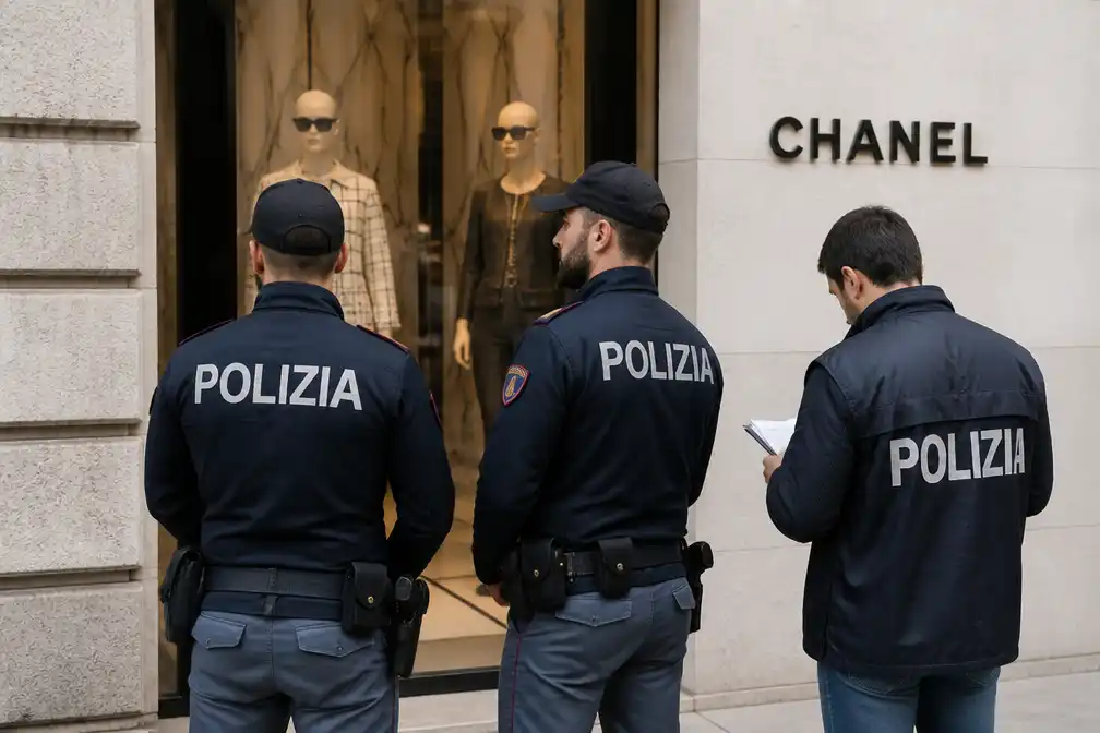 Italiaanse politie valt elf luxemerken binnen om uitbuiting Chinese arbeiders