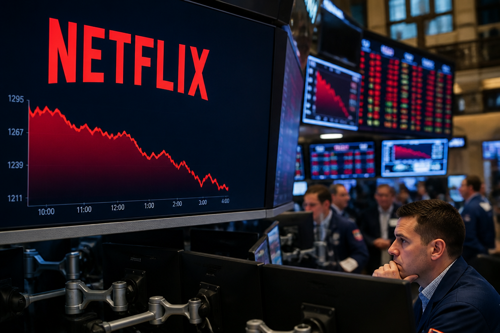 Netflix-aandelen kelderen op Wall Street door vertraagde omzetgroei