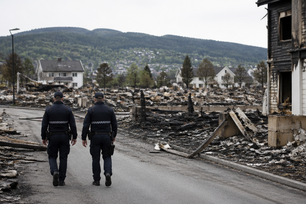 Noorse politie sluit opzet uit bij brand Krokstadelva die meer dan honderd huizen verwoestte