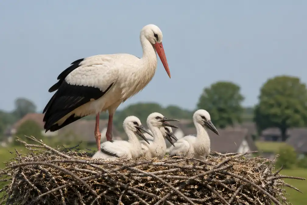 Ooievaars doen comeback in Nederland met 2000 broedparen
