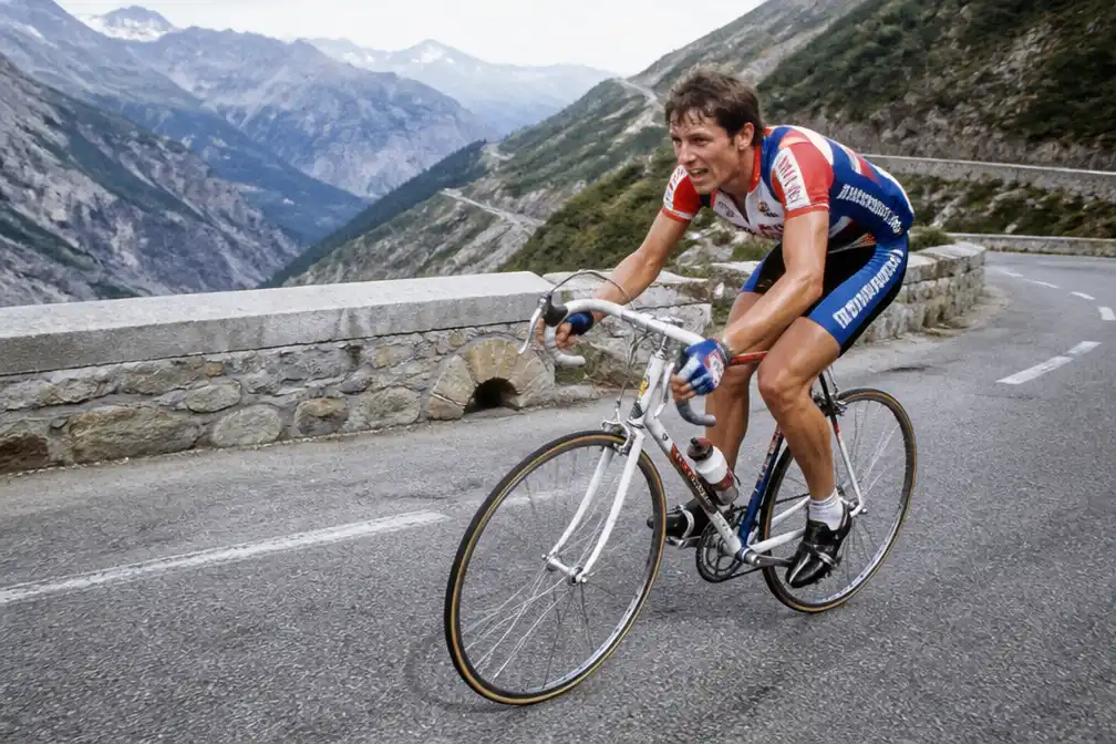 Niet-klimmer Gert Jakobs remde bergop op Alpe d'Huez in 1988