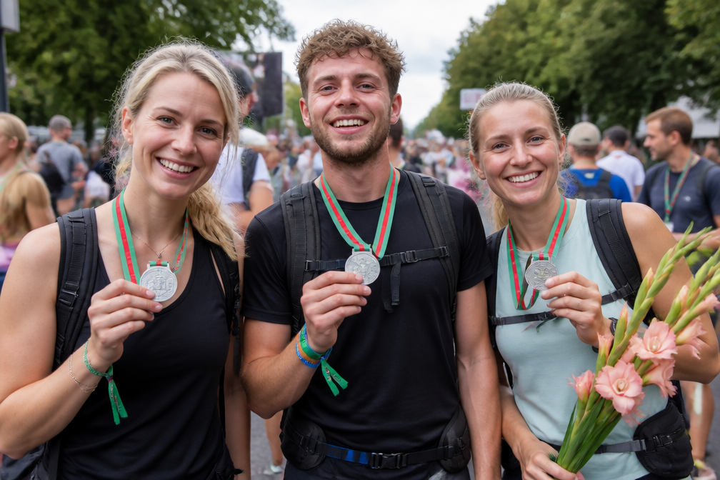 BN'ers halen finish Nijmeegse Vierdaagse: Dionne Stax, Dylan Boet, Evelien de Bruijn