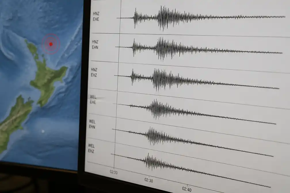 Aardbeving met kracht 5,7 treft noorden Nieuw-Zeeland, 73 naschokken geteld