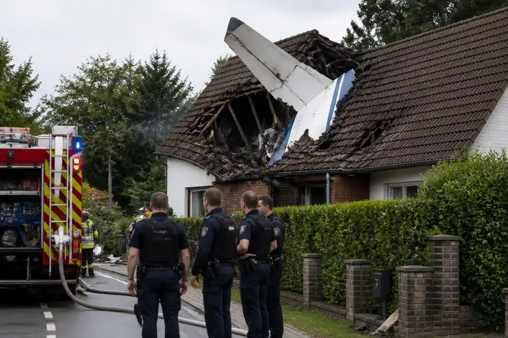 Klein vliegtuig stort neer op woning in Noord-Duitsland: één dode, tweede vermist