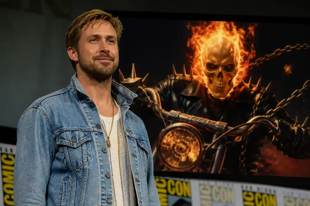 Ryan Gosling speelt Ghost Rider in nieuwe Marvel-film, aangekondigd op Comic-Con