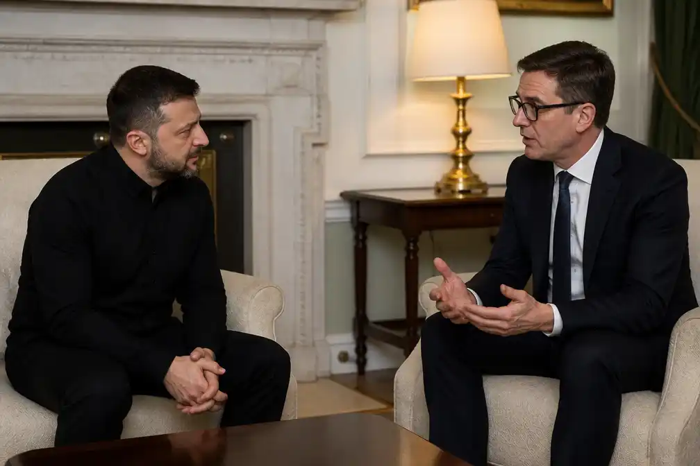 Britse premier Andy Burnham vertelt Zelensky dat hij snel naar Oekraïne wil