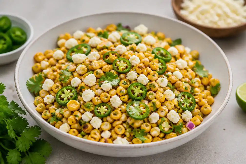 LekkerSeb deelt goedkope, voedzame crispy maissalade recept