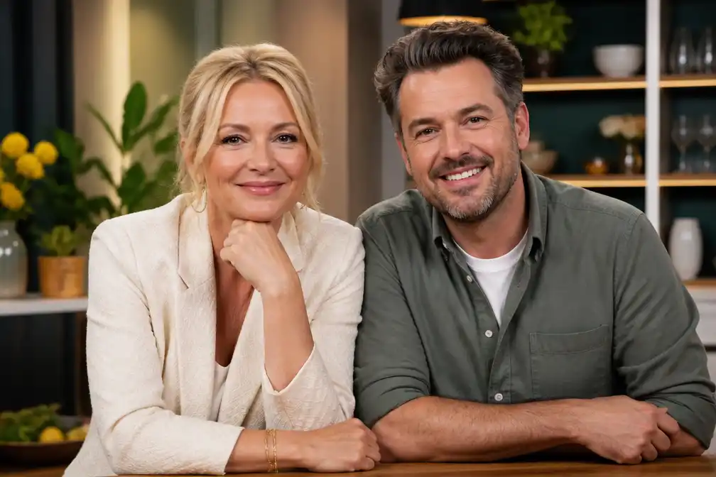 Caroline Tensen en Hugo Kennis presenteren nieuw RTL 4-programma 'Thuis aan Tafel'