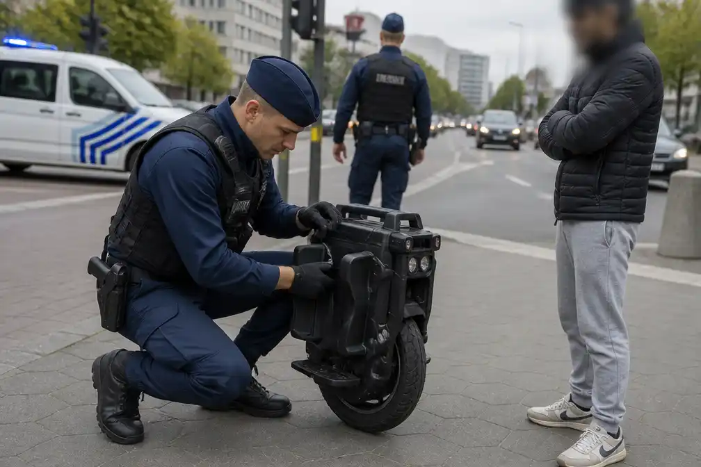 Antwerpse politie neemt monowheel in beslag dat 100 km/u haalt