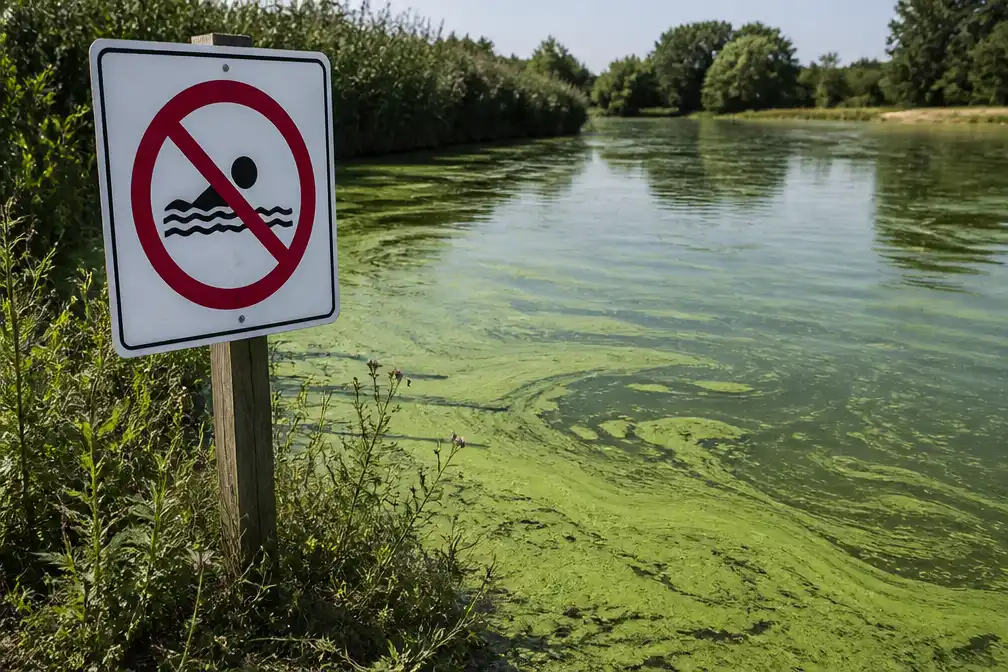 Blauwalg verspreidt zich sneller in Nederlands water door hittegolf